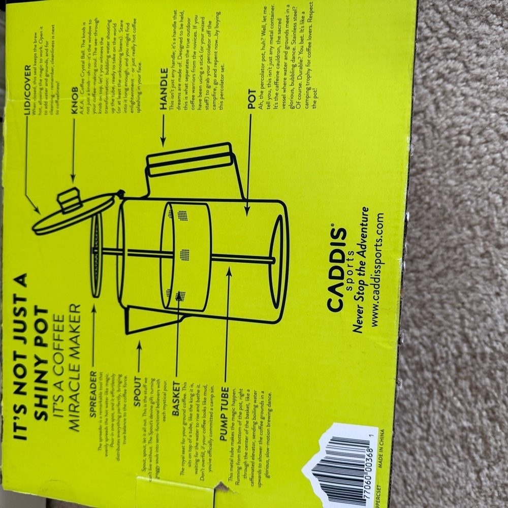 AlpineMountain Gear 5-piece Stainless Steel Coffee Set Stovetop Or Campfire - Picture 8 of 10